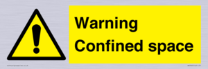 Warning Confined space
